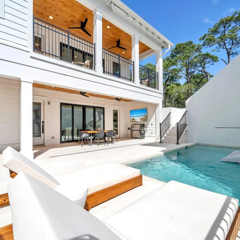 2 Golf Carts! Private Heated Pool! Walk to Beach!