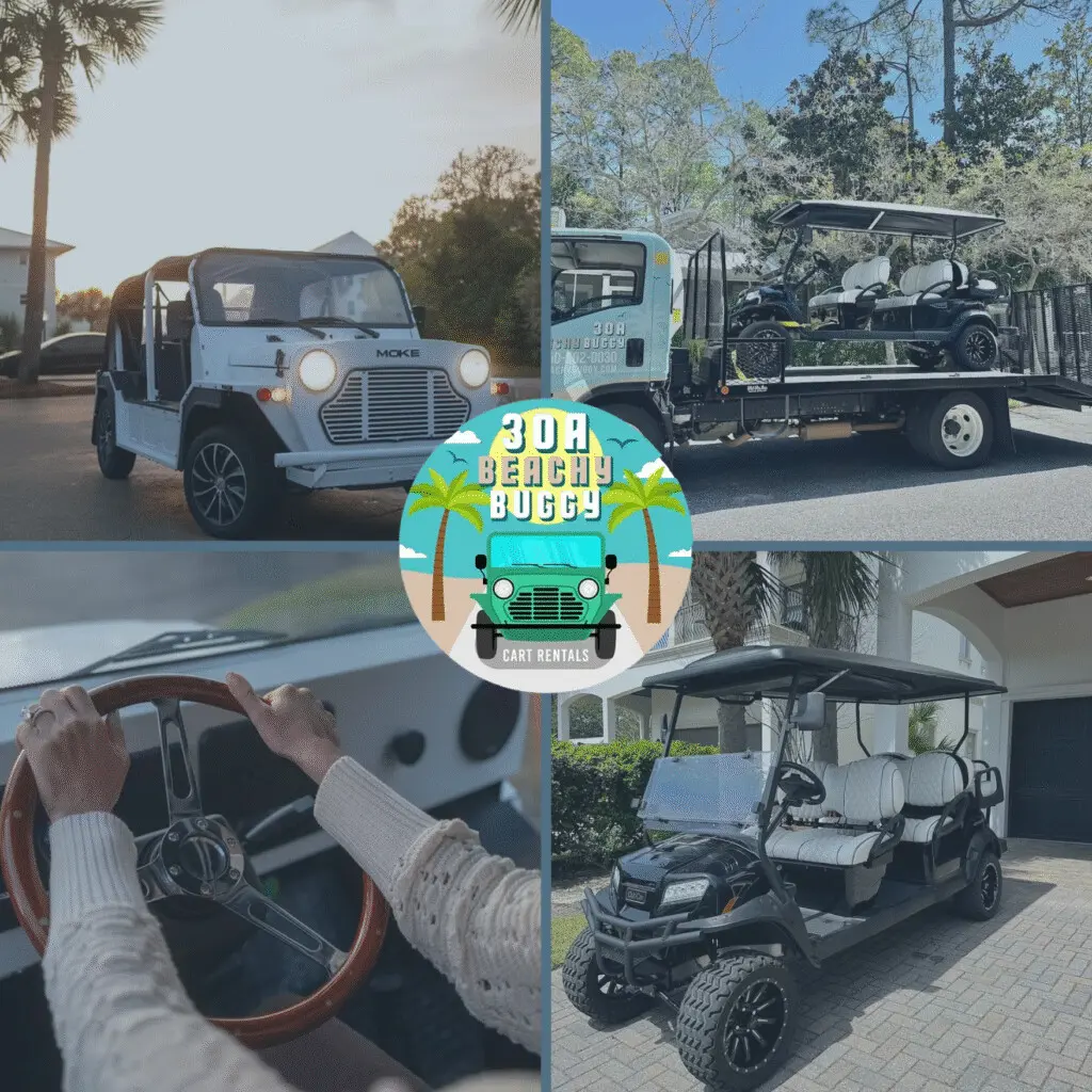 Golf Cart Rentals in 30A by Beachy Buggy