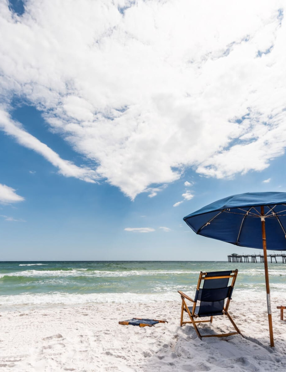 Okaloosa fishing pier in Fort Walton Beach, Florida during day i